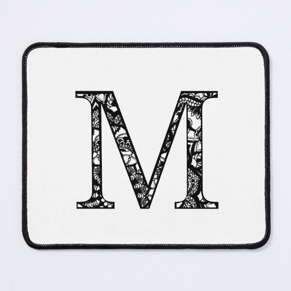 Item preview, M initial gothic black lace sticker designed and sold by AmyJStickers.
