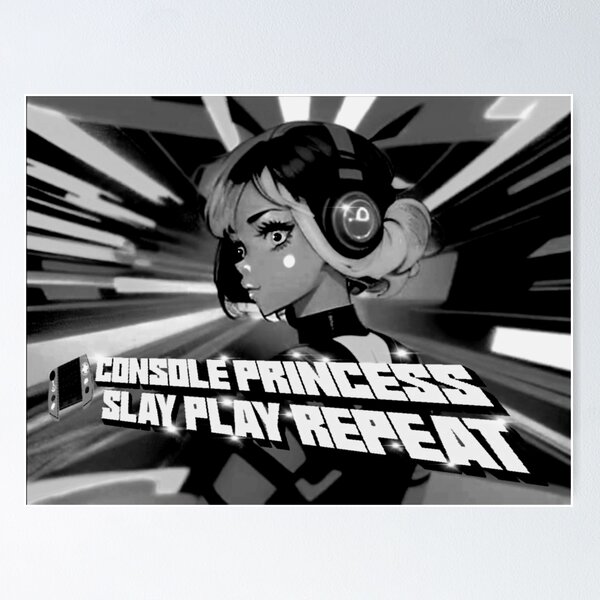 Girl Gamer Princess by iServalan for Tale Teller Club Poster