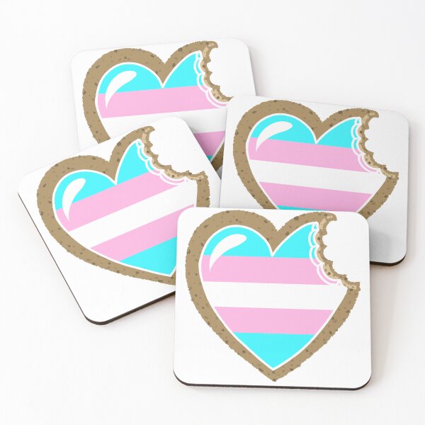 Item preview, Trans pride cookie designed and sold by pastel sketchbook.