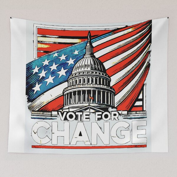 Item preview, Vote for Change Capitol Art designed and sold by geartes.