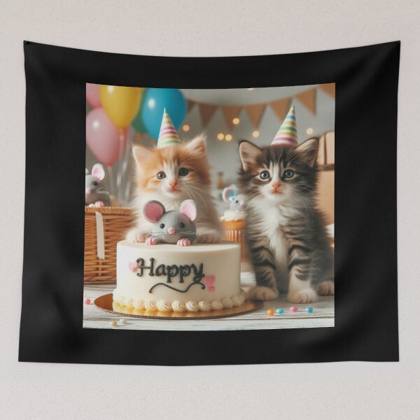 Item preview, Kitten Birthday 3 designed and sold by Sybille-Yates.