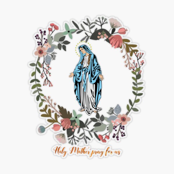 Hail Holy Queen Stickers, Catholic Stickers, Virgin Mary Stickers, Mother  of God Stickers, Catholic Decal, Mary Laptop Stickers 