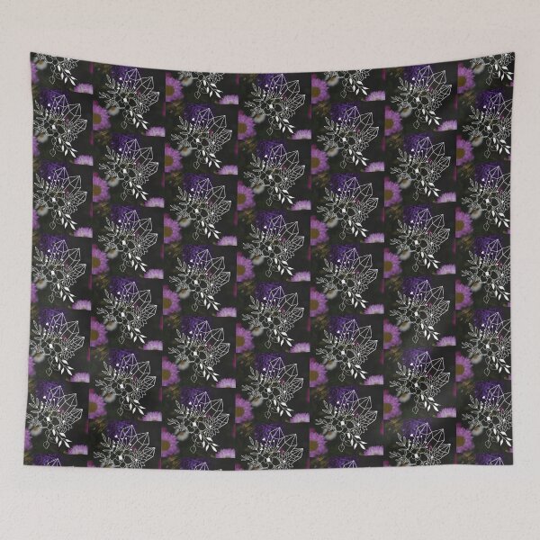 Item preview, Witch Crystals and Flowers Dark Botanical  designed and sold by WildWoodlandWitch.