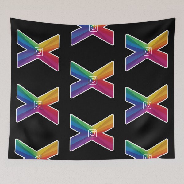Item preview, İnstagram X Letter Rainbow LGBT Alphabet Symbol Logo Series 1 designed and sold by Psycho-Crazy.