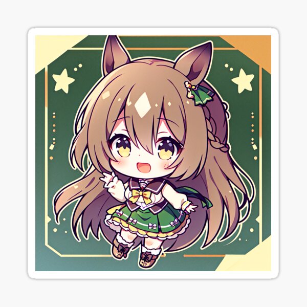 Item preview, Uma Musume Satono Diamante Pegatina designed and sold by Japantasy.