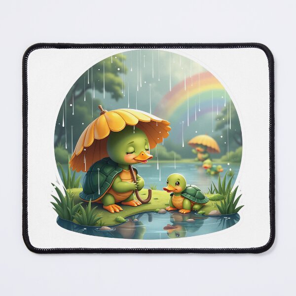 Item preview, Turtle Ducks - Raindrop Reverie designed and sold by BROWNEESHOUSE.