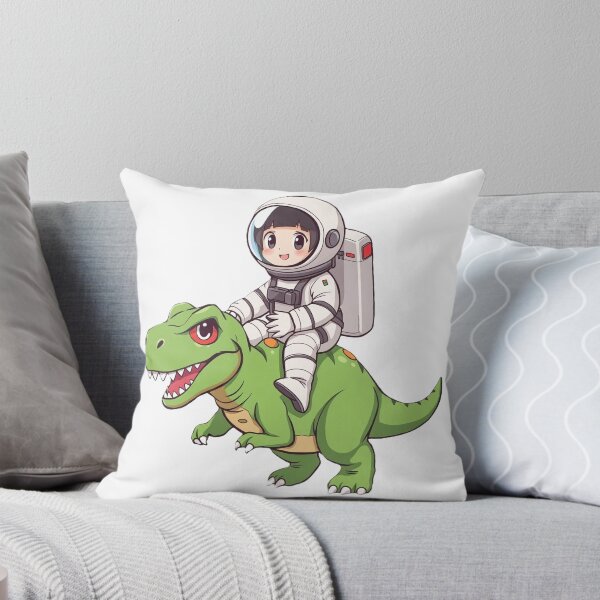 Item preview, Girl astronaut riding T-Rex designed and sold by MartialArtisan.
