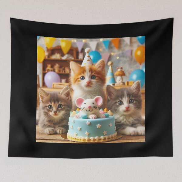 Item preview, Kitten Birthday 4 designed and sold by Sybille-Yates.
