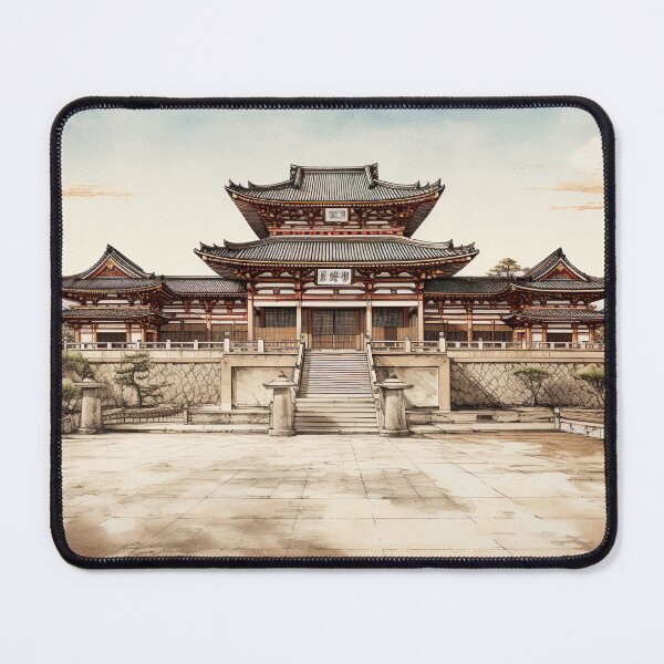 Item preview, Ukiyo-e - Oyama Temple designed and sold by KootenayDesigns.