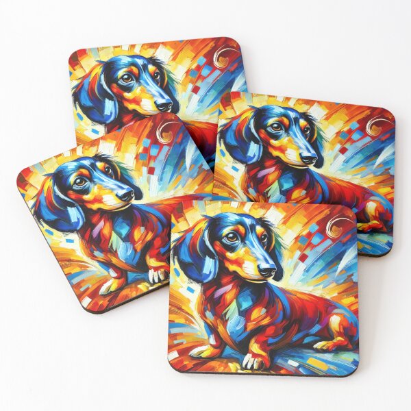 Item preview, Dachshund Delight: A Burst of Color designed and sold by yuxin2009.
