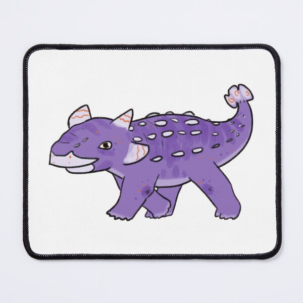 Item preview, Purple Cartoon Ankylosaurus designed and sold by DuckhatsMcGee.