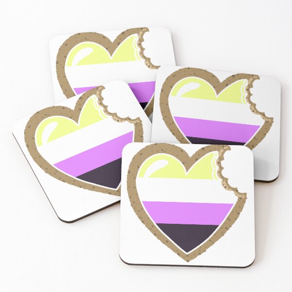 Item preview, Non-binary pride cookie designed and sold by pastel sketchbook.