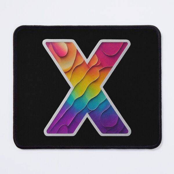 Item preview, X Letter Rainbow LGBT Alphabet Symbol Logo Series  designed and sold by Psycho-Crazy.
