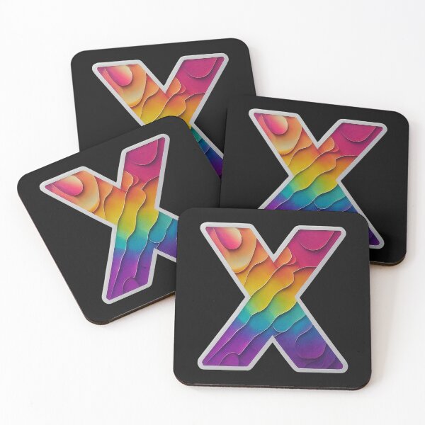 Item preview, X Letter Rainbow LGBT Alphabet Symbol Logo Series  designed and sold by Psycho-Crazy.