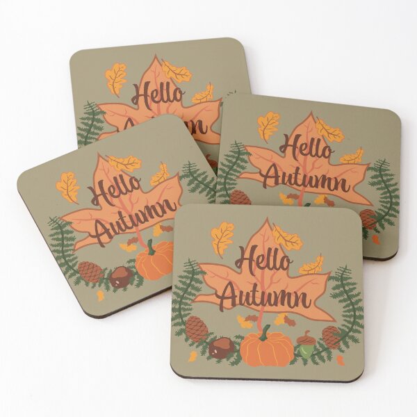Item preview, Hello Autumn - Olive Ash designed and sold by Daniel Bevis Design.