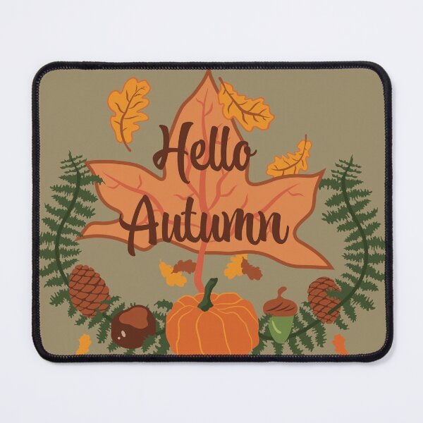 Item preview, Hello Autumn - Olive Ash designed and sold by Daniel Bevis Design.