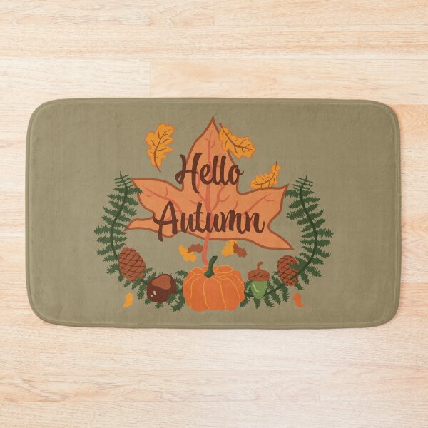 Item preview, Hello Autumn - Olive Ash designed and sold by Daniel Bevis Design.