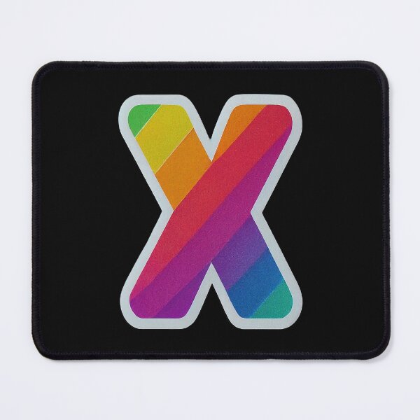 Item preview, İnstagram X Letter Rainbow LGBT Alphabet Symbol Logo Series 3 designed and sold by Psycho-Crazy.