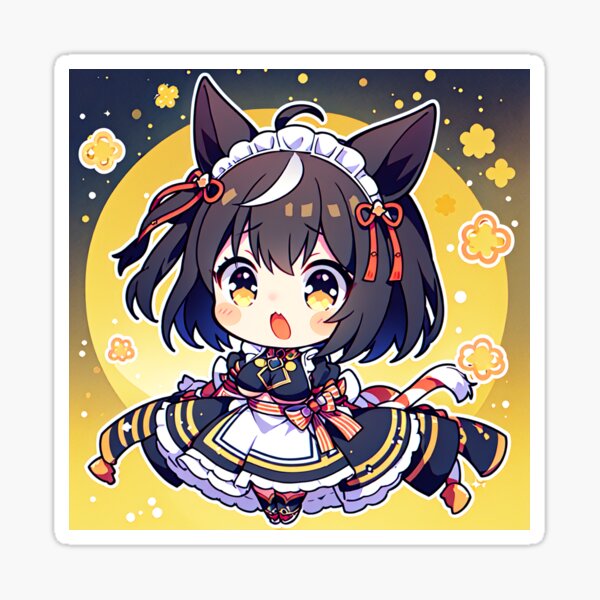 Item preview, Uma Musume Kitasan Negro Pegatina designed and sold by Japantasy.