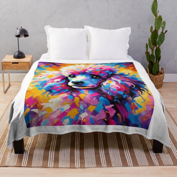 Item preview, Poodle in Vibrant Hues: A Colorful Portrait designed and sold by yuxin2009.
