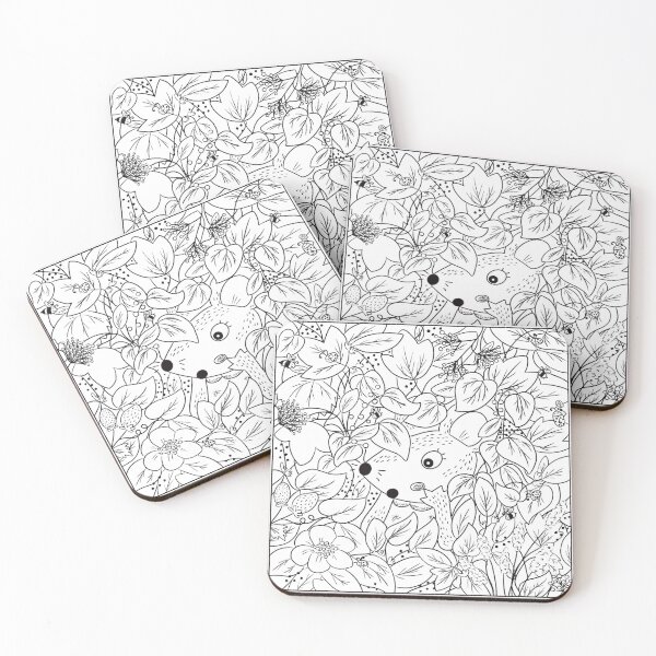 Item preview, Black and White Lineart Mouse designed and sold by SleepyLilSloth.