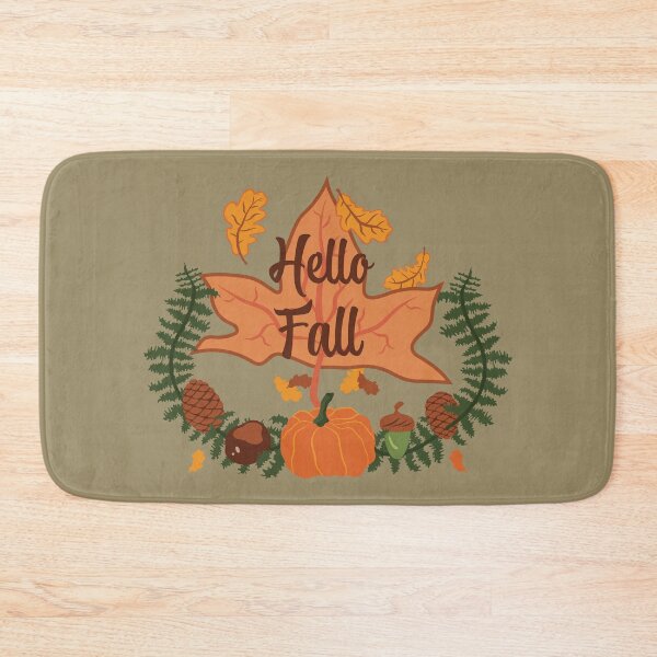 Item preview, Hello Fall - Olive Ash designed and sold by Daniel Bevis Design.