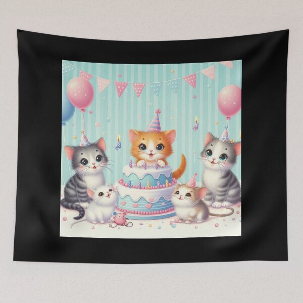Aperçu de l'œuvre Anniversaire du chaton 6 créée et vendue par Sybille-Yates.