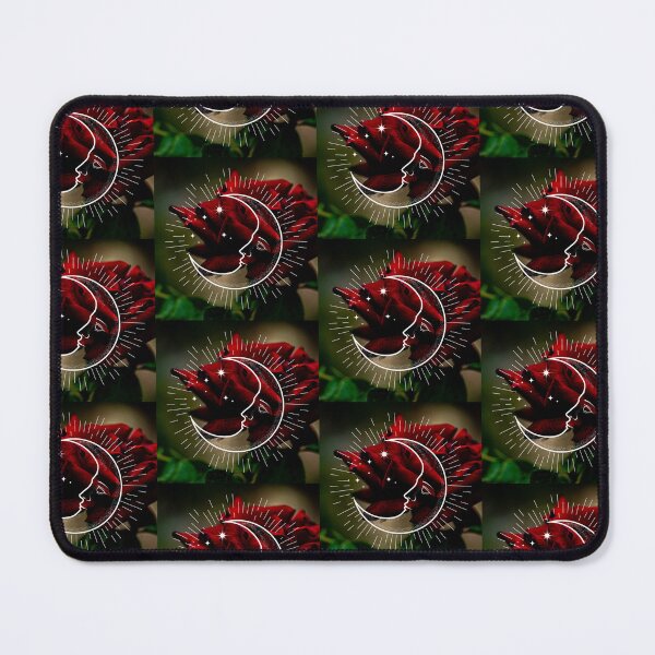 Item preview, Witch Crescent Moon Red Rose Dark Botanical  designed and sold by WildWoodlandWitch.