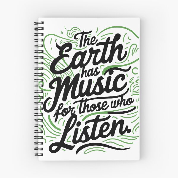 Item preview, the earth has music for those who listen designed and sold by Baraa Ahmed.