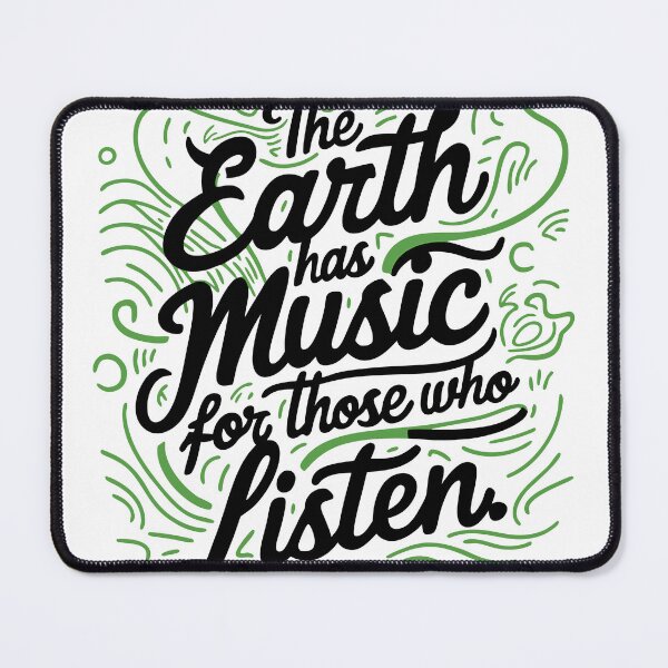 Item preview, the earth has music for those who listen designed and sold by Baraa Ahmed.