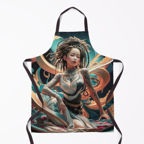 Item preview, Mystical Asian Girl crackled Fantasy Illustration designed and sold by paulo silveira.