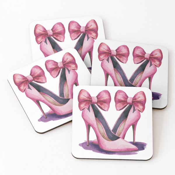 Item preview, Elegant Pink Heels with Bows designed and sold by Serbin.