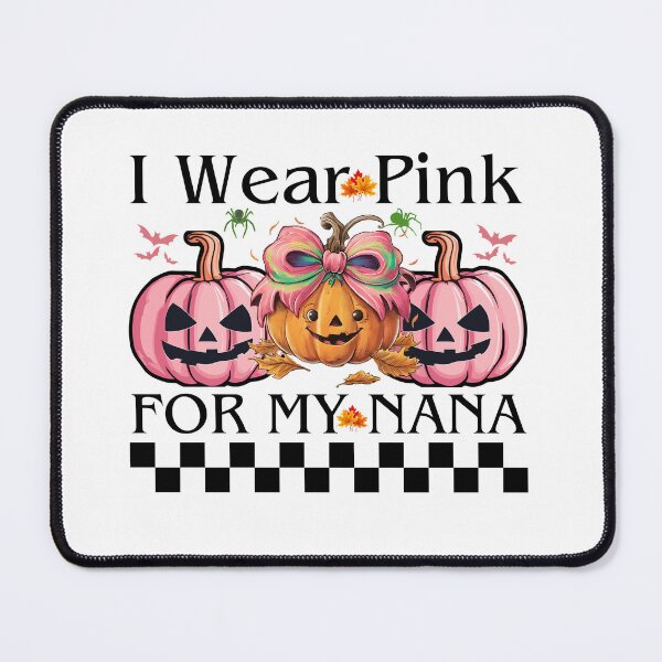 Item preview, I Wear Pink For My NANA Retro Pumpkin Pinkish Coquette Bow Halloween Light Design designed and sold by Raise2Shine.