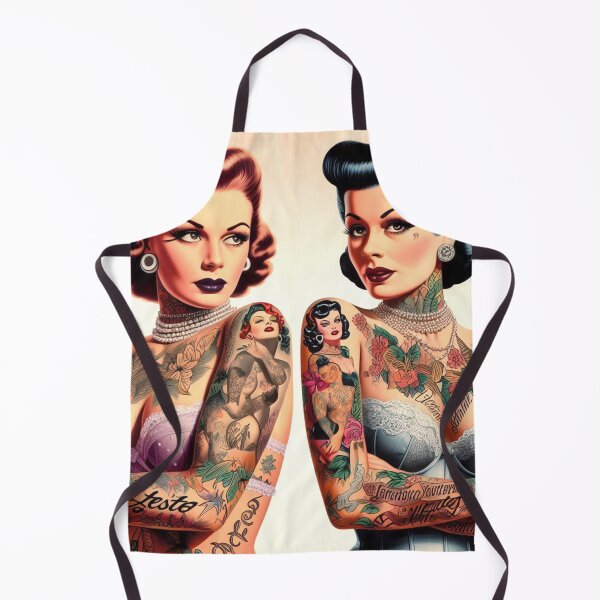 Item preview, Retro Inked Girls designed and sold by PulpVintage.