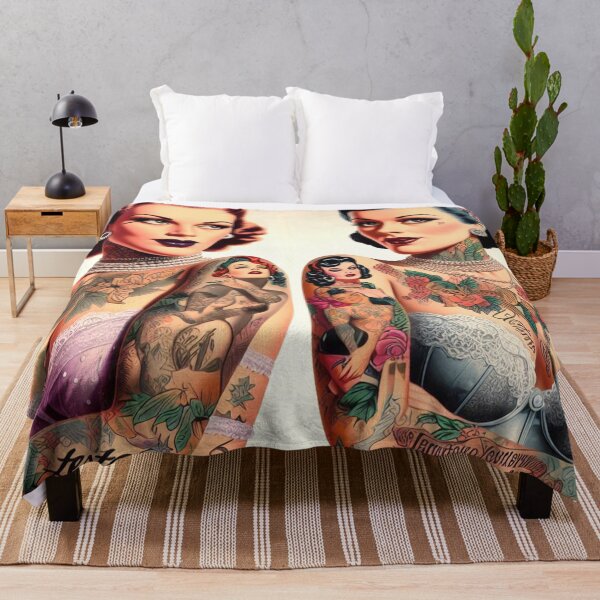 Item preview, Retro Inked Girls designed and sold by PulpVintage.