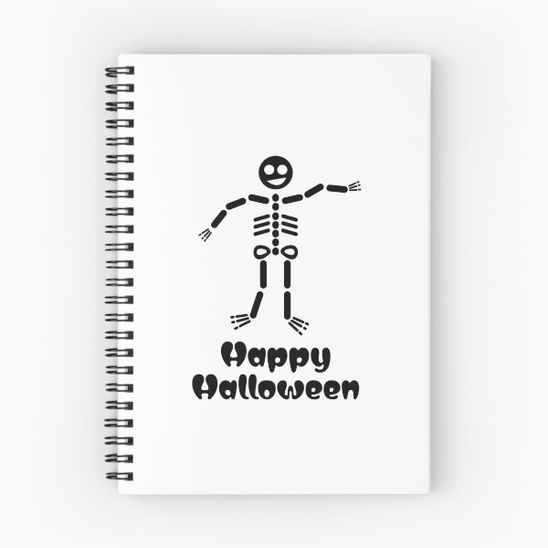 Item preview, Feliz Halloween - Esqueleto bailando - Negro designed and sold by SquareKeyStudio.