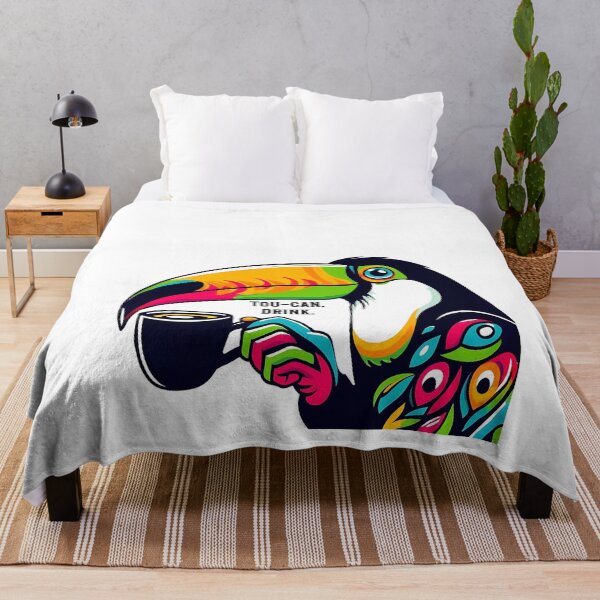Item preview, Toucan Coffee Time - Colorful Fun Art designed and sold by Szymon Wangler.