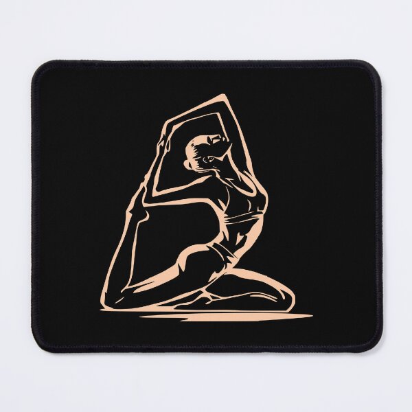 Item preview, Unique T-shirt for Yogi - Yoga Pose (beige) designed and sold by Lees Tees.