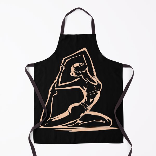 Item preview, Unique T-shirt for Yogi - Yoga Pose (beige) designed and sold by Lees Tees.