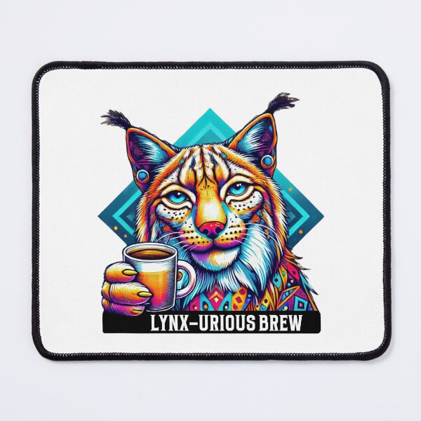 Item preview, Lynx Coffee Lover - Wild and Fun Art designed and sold by Szymon Wangler.