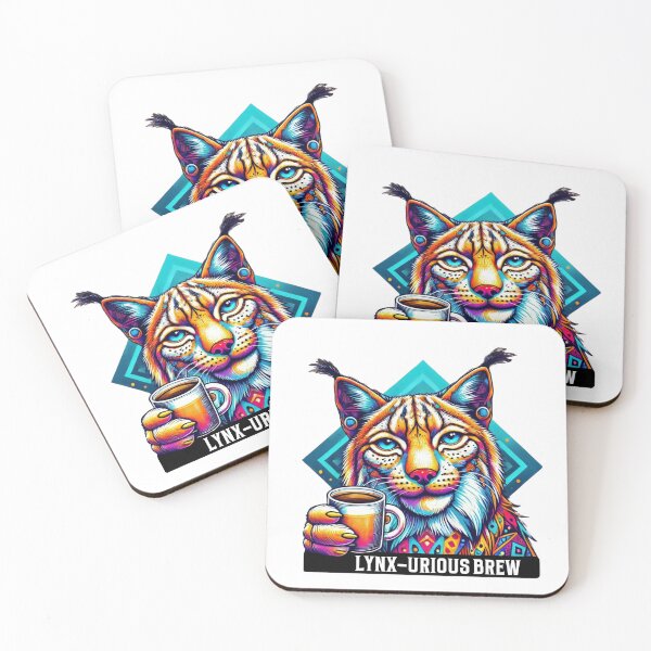Item preview, Lynx Coffee Lover - Wild and Fun Art designed and sold by Szymon Wangler.