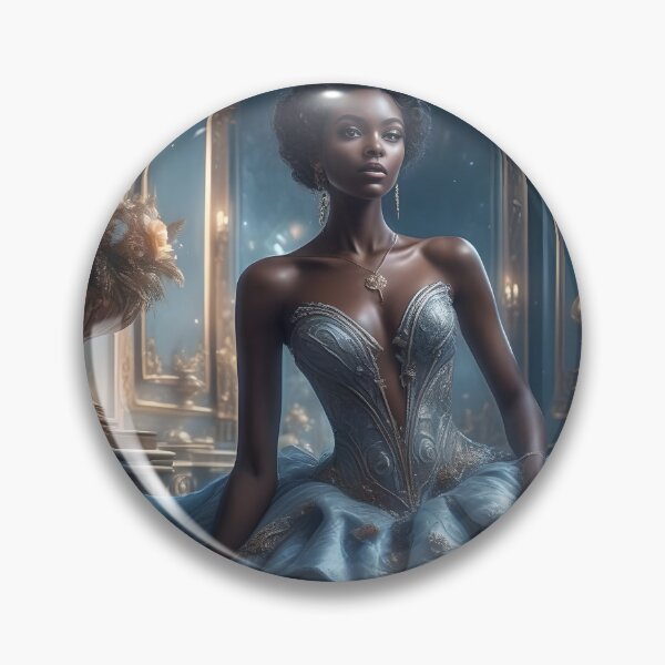 Item preview, Soft Blue Satin Couture AI Gown designed and sold by Fantasy-Fashion.