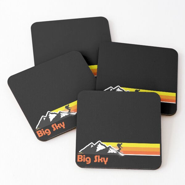 Item preview, Big Sky Montana Ski Snowboard Sticker T-Shirt 1 designed and sold by OuterShellUK.