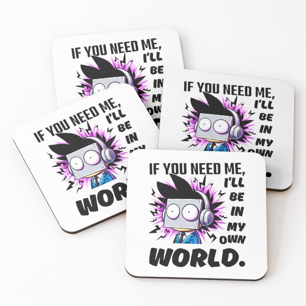 Item preview, IF YOU NEED ME, I'LL BE IN MY OWN WORLD: A Purple Haze of Solitude designed and sold by SplashTastic.