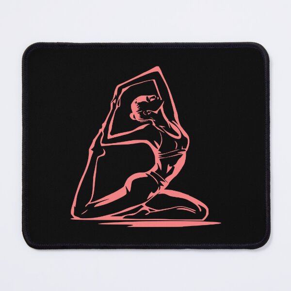 Item preview, Unique T-shirt for Yogi - Yoga Pose (pink) designed and sold by Lees Tees.