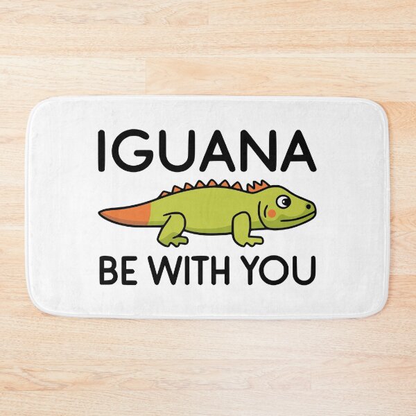 Item preview, Iguana Be With You! Cute Iguana Joke Black designed and sold by PMCreative.