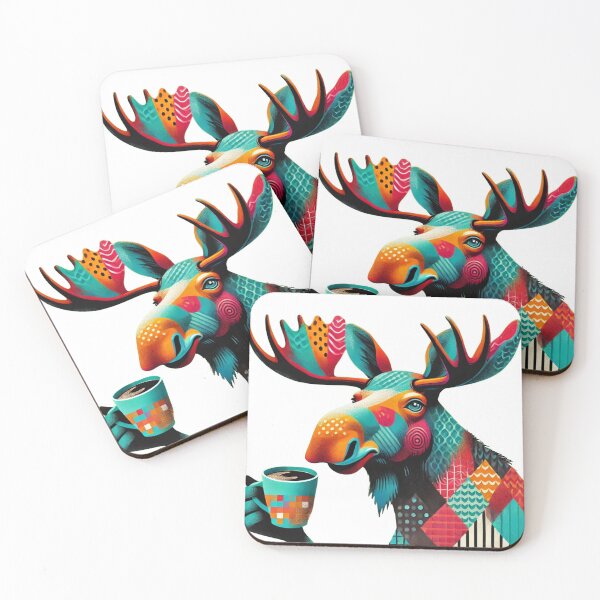 Item preview, Moose Coffee Humor - Big and Bold Art designed and sold by Szymon Wangler.