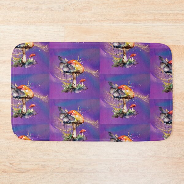 Item preview, Rainbow Toadstool Mushrooms and Galactic Moth designed and sold by WildWoodlandWitch.