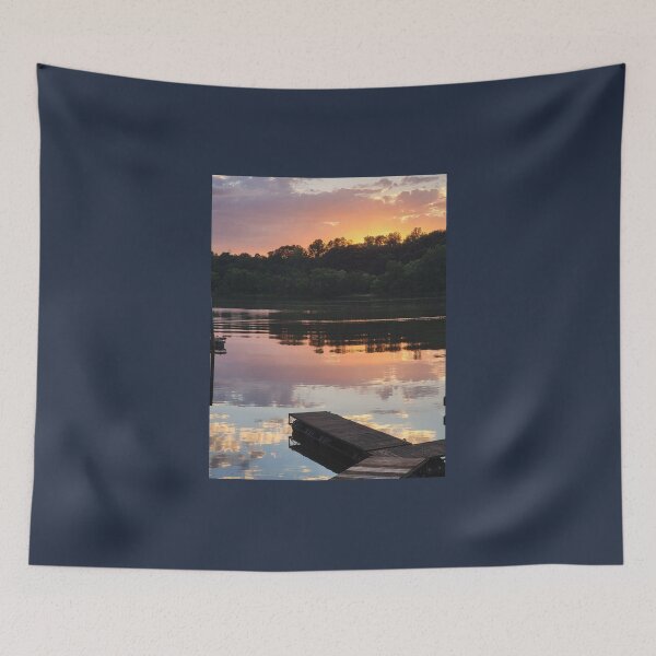 Item preview, Boat Docks At Sunset  designed and sold by Ediebxgood.