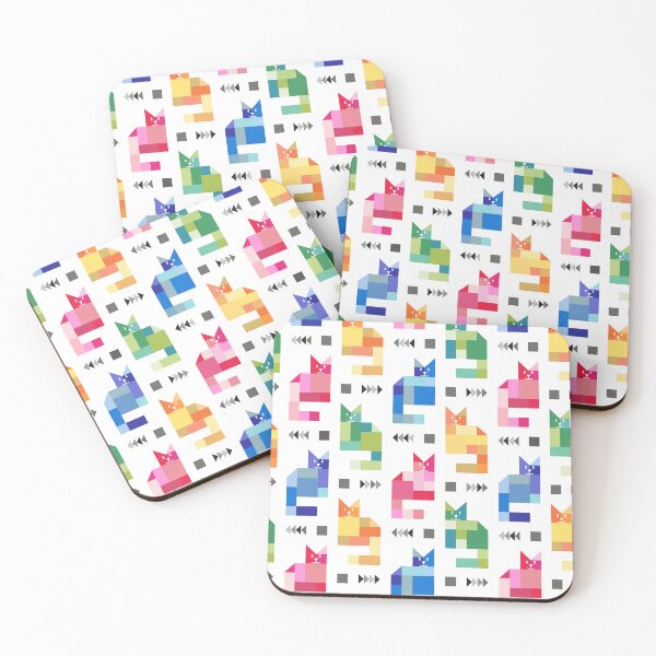 Item preview, Rainbow Cat Quilt designed and sold by creativinchi.